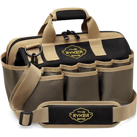 14" Tool Bag Organizer Small Tool Bag. Heavy Duty Tool Bags for Men. 22 Pocket - Picture 1 of 7